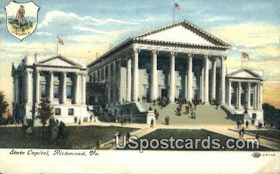 State Capitol - Richmond, Virginia VA Postcard