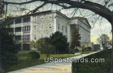 Naval Hospital - Norfolk, Virginia VA Postcard