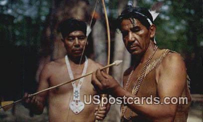 Real Indians - Jamestown, Virginia VA Postcard
