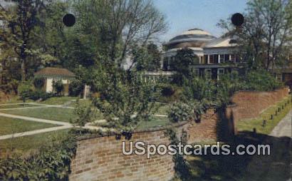 Serpentine Wall, University of Virginia - Charlottesville Postcard
