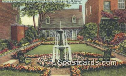 Old Stone House - Richmond, Virginia VA Postcard