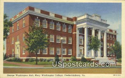 Mary Washington College - Fredericksburg, Virginia VA Postcard
