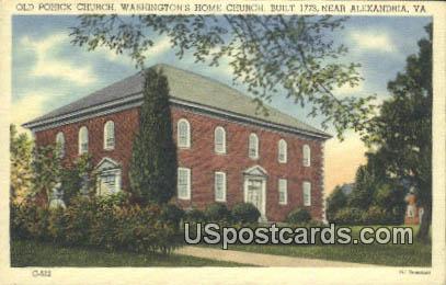 Old Pohick Church - Alexandria, Virginia VA Postcard