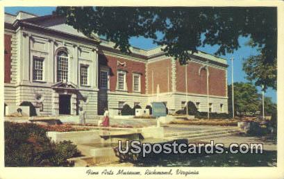 Fine Arts Museum - Richmond, Virginia VA Postcard