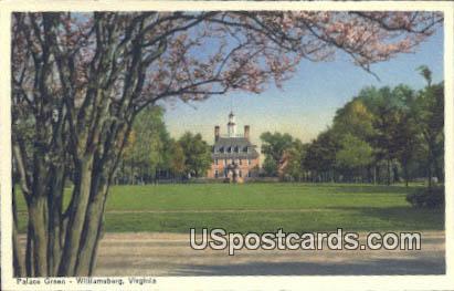 Palace Green - Williamsburg, Virginia VA Postcard