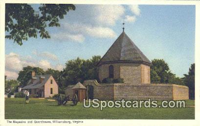 Magazine & Guard House - Williamsburg, Virginia VA Postcard