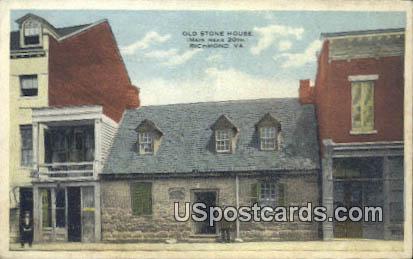 Old Stone House - Richmond, Virginia VA Postcard
