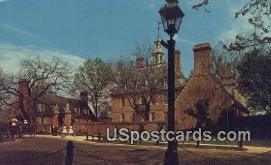 Governor's Palace - Williamsburg, Virginia VA Postcard