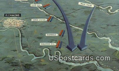 Seven Days Battles - Richmond, Virginia VA Postcard