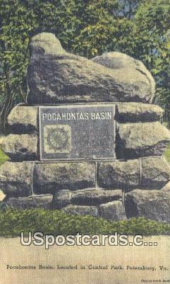 Pocahontas Basin, Central Park - Petersburg, Virginia VA Postcard