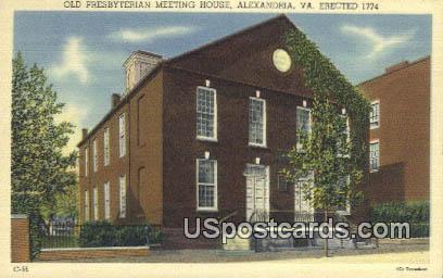 Old Presbyterian Meeting House - Alexandria, Virginia VA Postcard