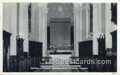 Chapel, Chatham Hall - Virginia VA Postcard
