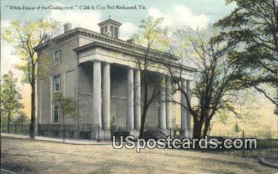 White House of the Confederacy - Richmond, Virginia VA Postcard