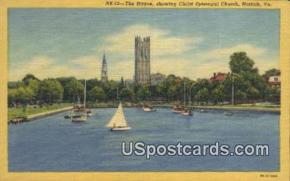Hague, Christ Episcopal Church - Norfolk, Virginia VA Postcard