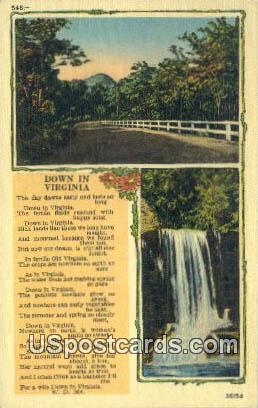 Misc, Virginia Postcard     ;       Misc, VA