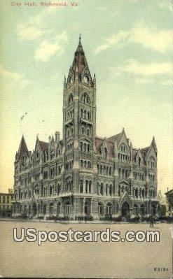 City Hall - Richmond, Virginia VA Postcard