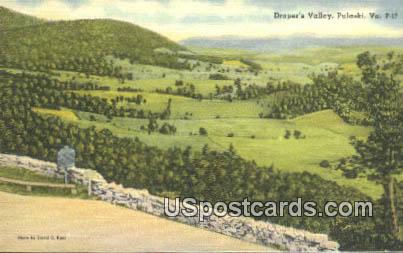 Draper's Valley - Pulaski, Virginia VA Postcard