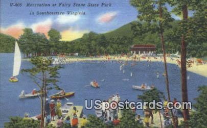 Fairy Stone State Park, VA Postcard       ;         Fairy Stone State Park, Virginia