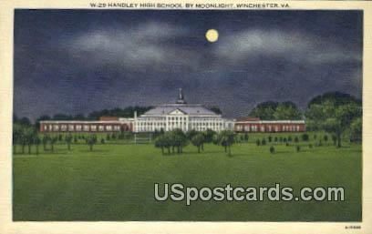 Handley High School - Winchester, Virginia VA Postcard