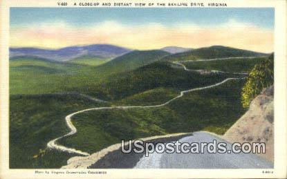 Skyline Drive, VA Postcard       ;         Skyline Drive, Virginia