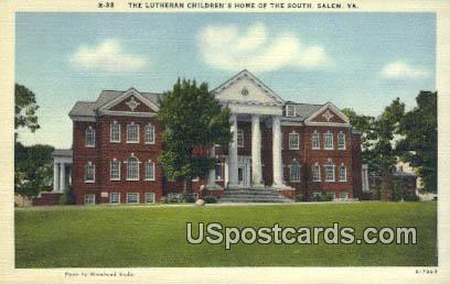 Lutheran Children's Home of the South - Salem, Virginia VA Postcard