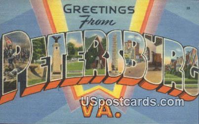 Petersburg, VA Postcard       ;         Petersburg, Virginia