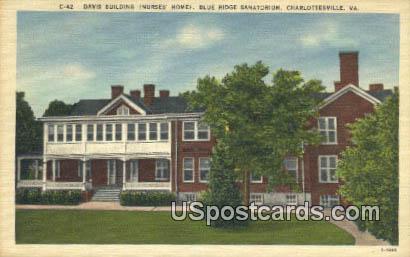 Davis Building - Charlottesville, Virginia VA Postcard