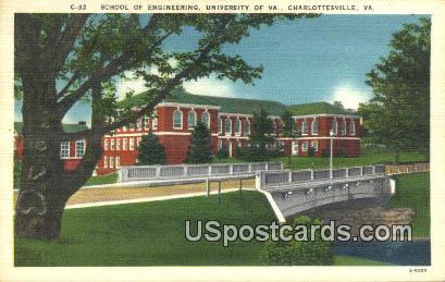 School of Engineering, University of Virginia - Charlottesville Postcard