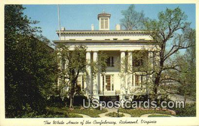 White House of the Confederacy - Richmond, Virginia VA Postcard