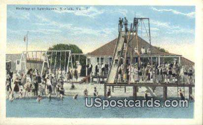 Bathing, Lynnhaven - Norfolk, Virginia VA Postcard
