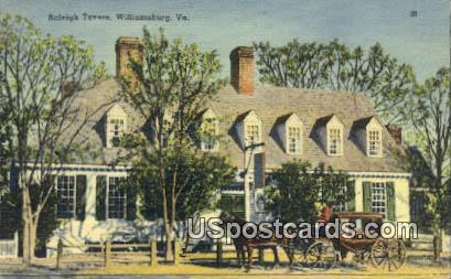 Raleeigh Tavern - Williamsburg, Virginia VA Postcard