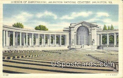 Amphitheatre, Arlington National Cemetery - Virginia VA Postcard