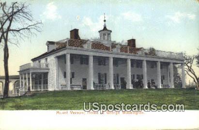 Home of George Washington - Mt Vernon, Virginia VA Postcard