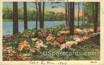 Azalea Gardens - Norfolk, Virginia VA Postcard