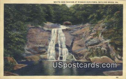 White Oak Canyon - Skyline Drive, Virginia VA Postcard
