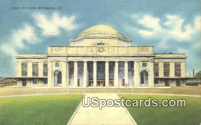 Union Station - Richmond, Virginia VA Postcard
