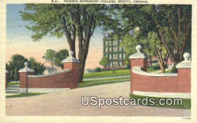 Virginia Intermont College - Bristol Postcard