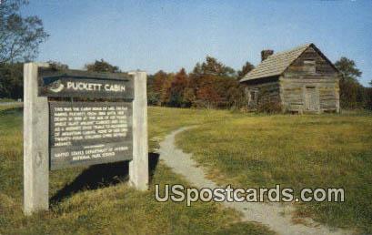 Puckett Cabin - Blue Ridge Parkway, Virginia VA Postcard