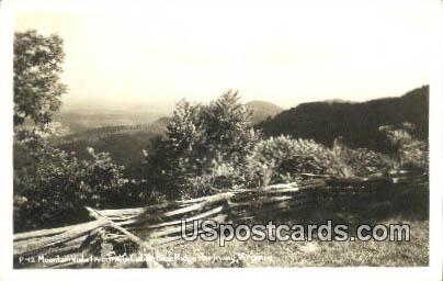 Real Photo - Mountain Vista - Blue Ridge Parkway, Virginia VA Postcard