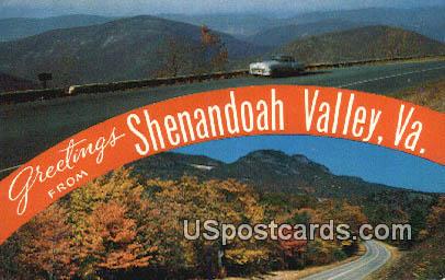 Shenandoah Valley, Virginia Postcard     ;       Shenandoah Valley, VA