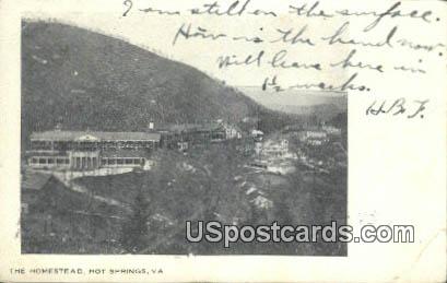 Homestead - Hot Springs, Virginia VA Postcard