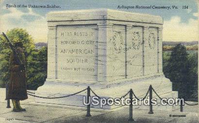 Tomb of the Unknown Soldier - Arlington National Cemetery, Virginia VA Postcard