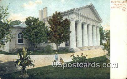 Custis Lee Mansion - Arlington, Virginia VA Postcard