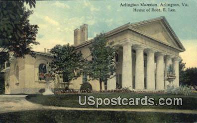 Arlington Mansion - Virginia VA Postcard