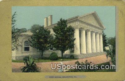 Lee's House - Arlington, Virginia VA Postcard