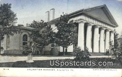 Arlington Mansion - Virginia VA Postcard