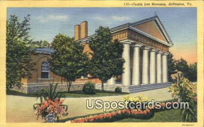 Custis Lee Mansion - Arlington, Virginia VA Postcard