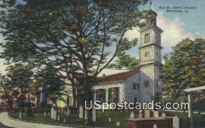 Old St John's Church - Richmond, Virginia VA Postcard
