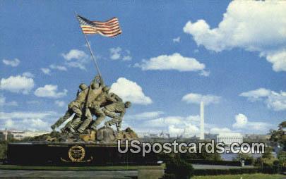 Iwo Jima Statue, Marine Corps War Memorial - Arlington, Virginia VA Postcard