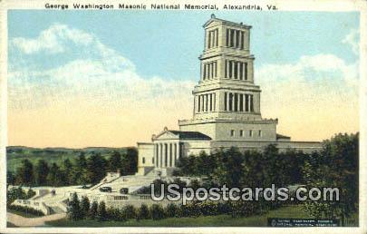 George Washington Masonic National Memorial - Alexandria, Virginia VA Postcard